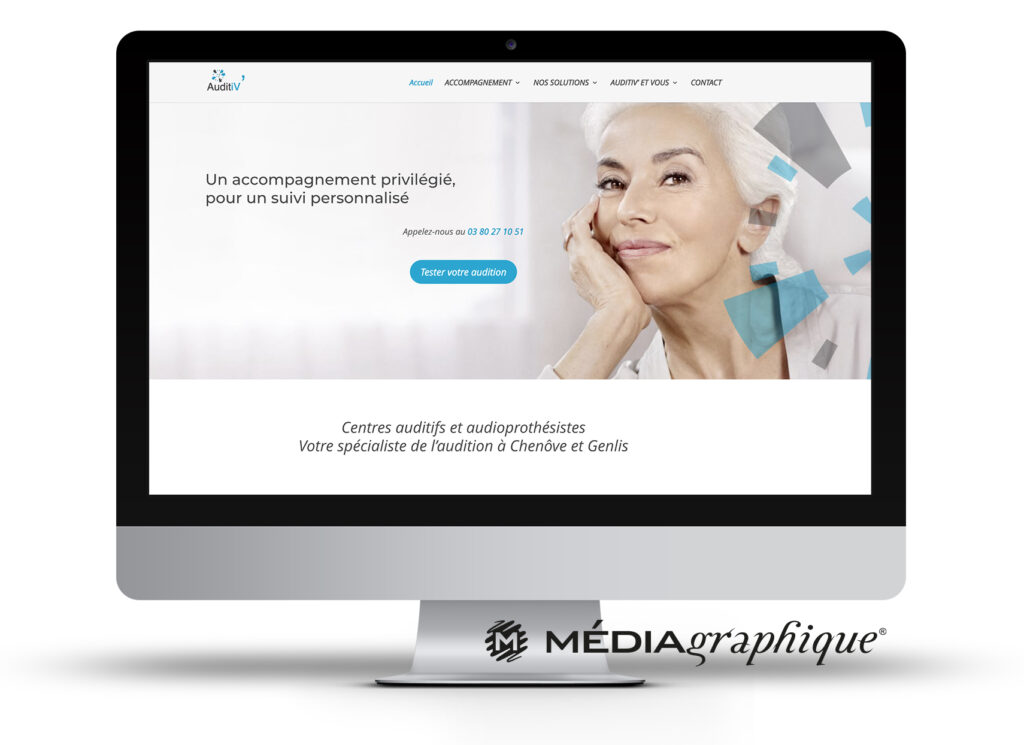 Création de site internet pour Auditiv